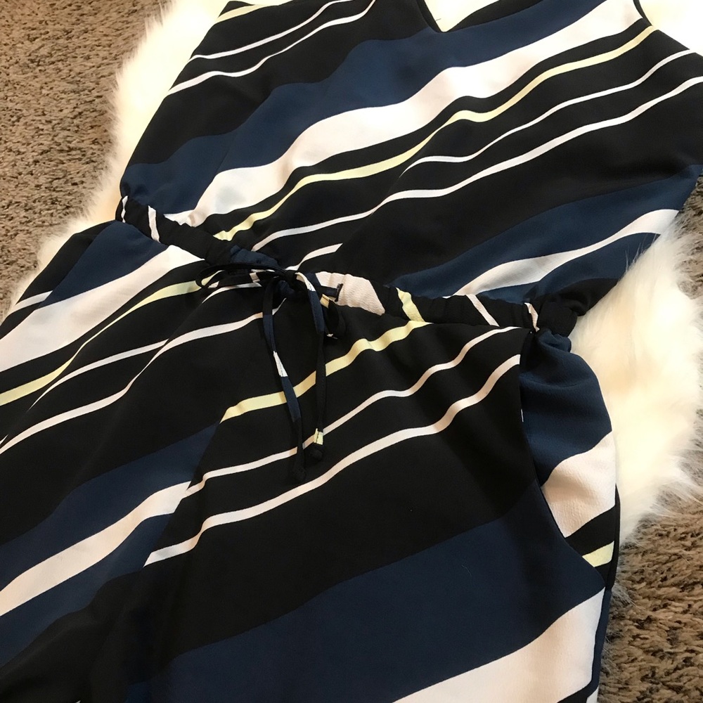 Topshop Striped Jumpsuit Size US 8 - Picture 3 of 6